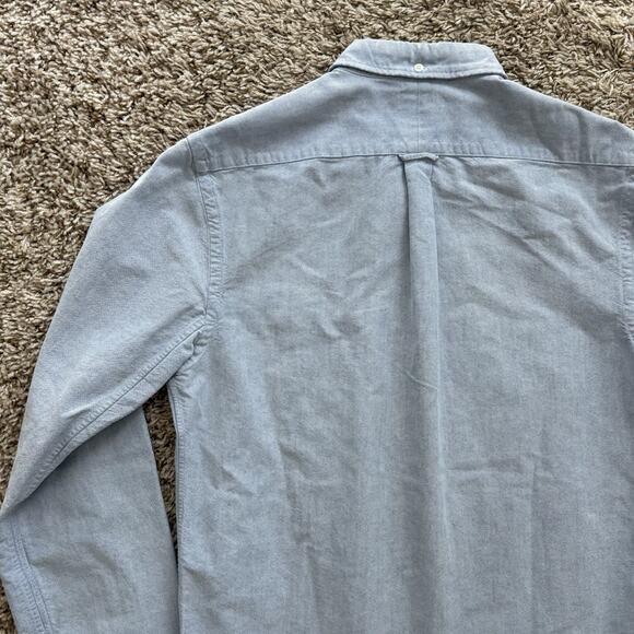 RRL Double RL Ralph Lauren Selvedge Oxford Button Up Shirt Blue Men’s Size Small - Picture 5 of 9